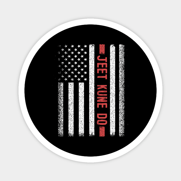 Jeet Kune Do American Flag 4th of July Magnet by magazin